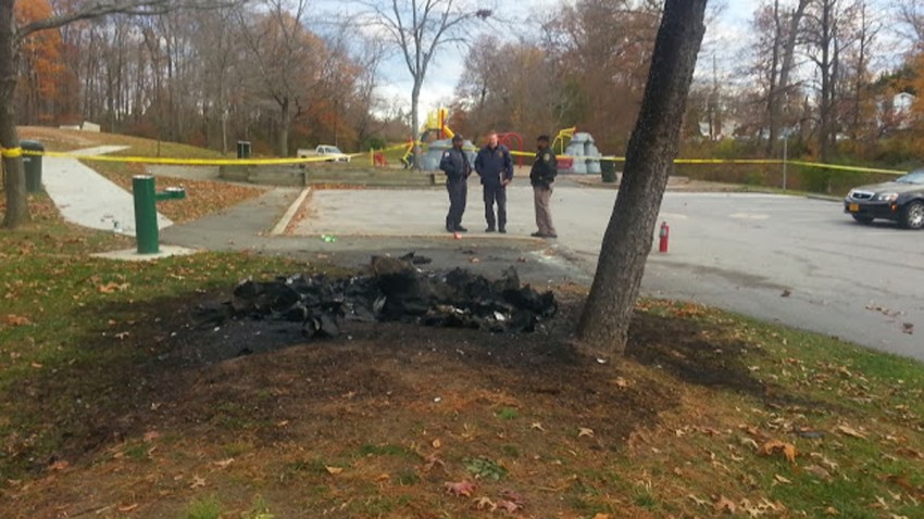 college park porta potty fire