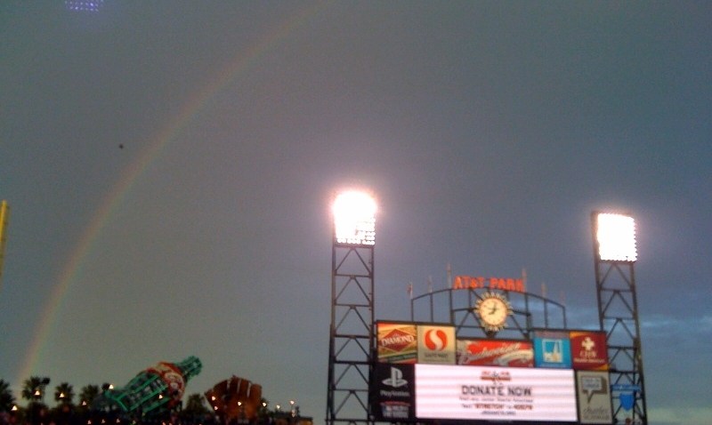 Rainbow over AT&T Park