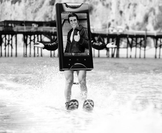 Fonzi Jump the Shark Cell Phone