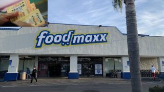 The front of a Food Maxx store in San Leandro.