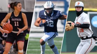 Various athletes on Ivy League sports teams.