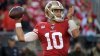 49ers QB Garoppolo Out for Season With Broken Right Foot