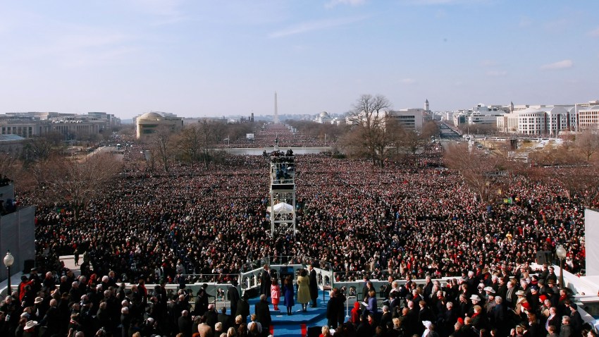 National Mall Inauguration Crowd