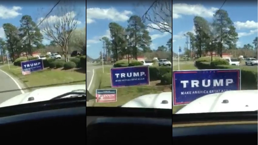 man-runs-over-trump-sign