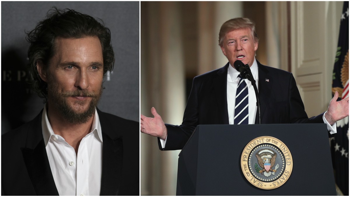 Matthew McConaughey Time to Embrace Fact Trump is President NBC Bay Area
