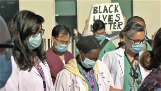 Doctors and medical staff at Highland hospital in Oakland