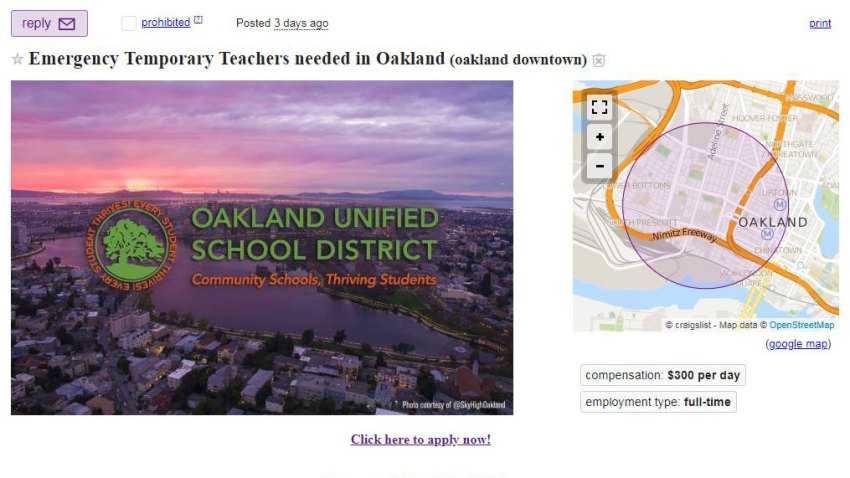 Oakland Bay Area Craigslist