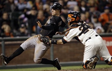 Marlins Giants Baseball