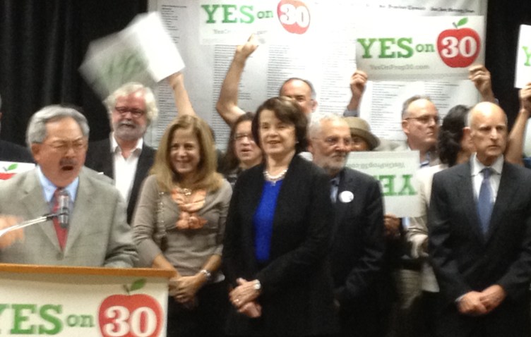 Prop 30 rally