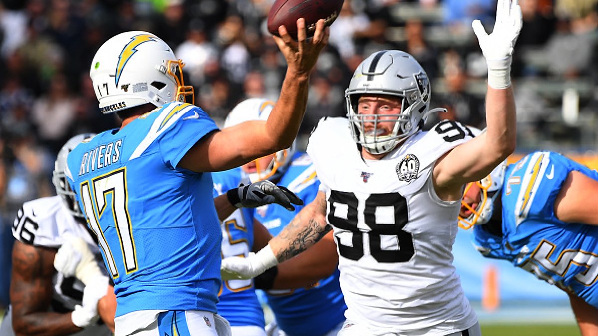 Raiders' Benson Mayowa — in a career year — 'energizes' the pass rush