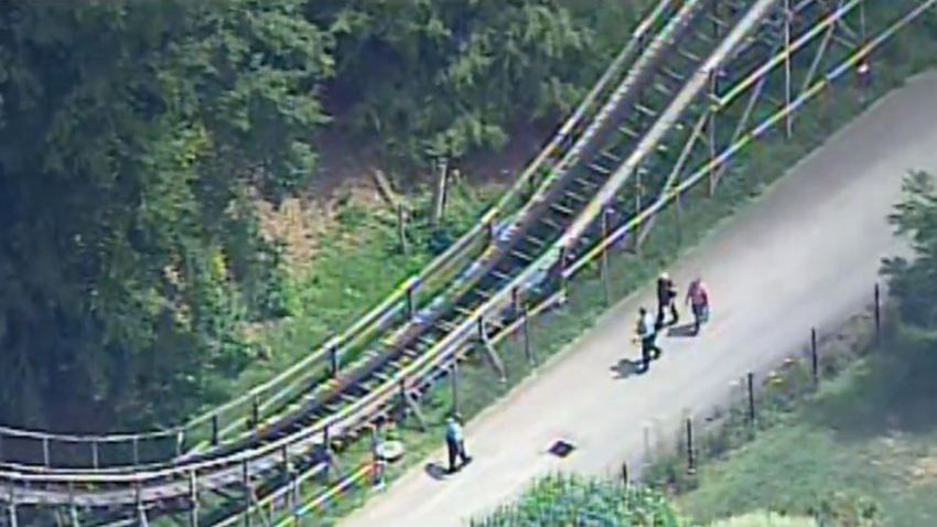 roller coaster idlewild child falls