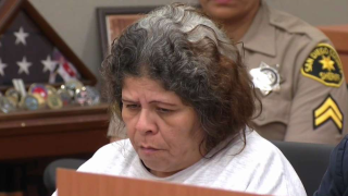 Shirley Montano in court.