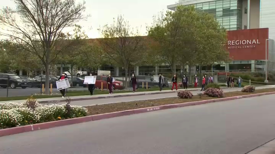 Nurses at SJ Hospitals Protest For More Protection Against Coronavirus ...