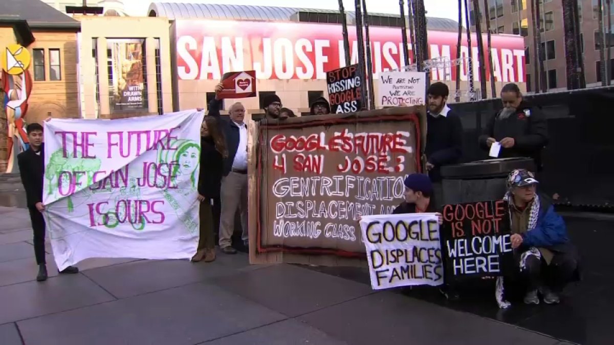Protesters Disrupt Downtown SJ Event on Real Estate Development NBC Bay Area
