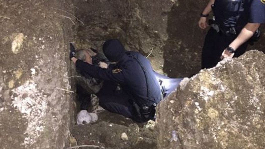 Man Falls Into Hole While Walking to Buy Lottery Ticket