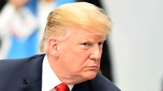 In this file photo, U.S. President Donald Trump gestures during the plenary session on the opening day of Argentina G20 Leaders' Summit 2018 at Costa Salguero on November 30, 2018 in Buenos Aires, Argentina.