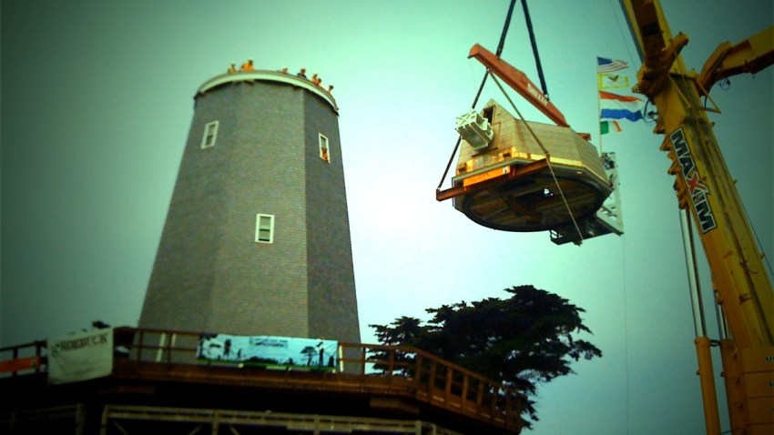 windmill and floating cap