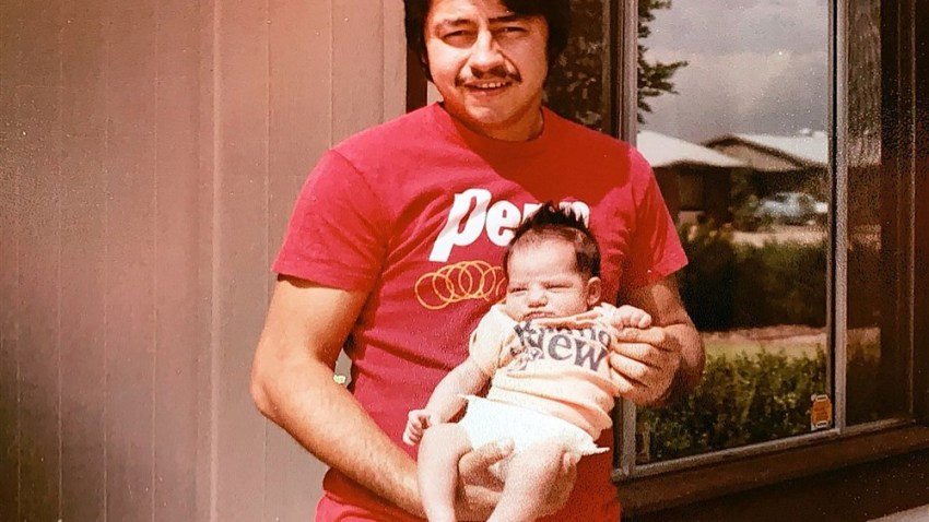 The family of Mark Anthony Urquiza, seen here holding his daughter Kristin as a newborn, touched a nerve when they blasted elected officials for their "carelessness" in response to the coronavirus pandemic. Urquiza died of COVID-19 in Arizona.
