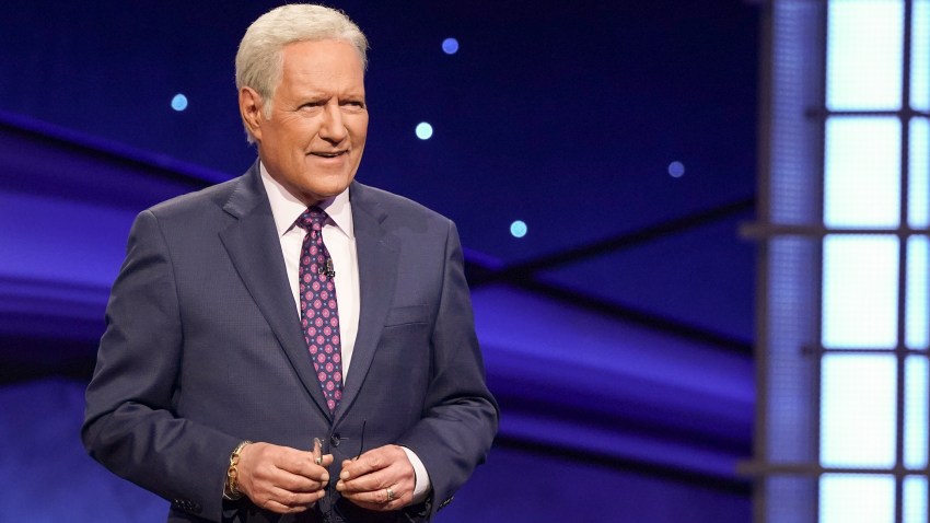 In this file photo, Alex Trebek is seen on the set of "Jeopardy!"