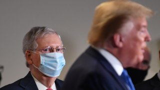 Sen. Mitch McConnell and President Donald Trump