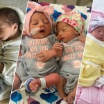 Three of the four sets of twins born at Lucile Packard Children's Hospital Stanford in 32 hours.