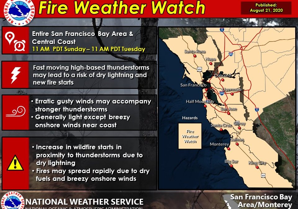 Fire Weather Watch, Spare the Air Alert Issued Amid Weather Conditions NBC Bay Area