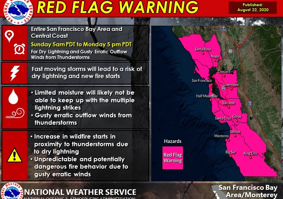 Red Flag Warning In Effect Due to Critical Fire Weather Conditions – NBC Bay Area