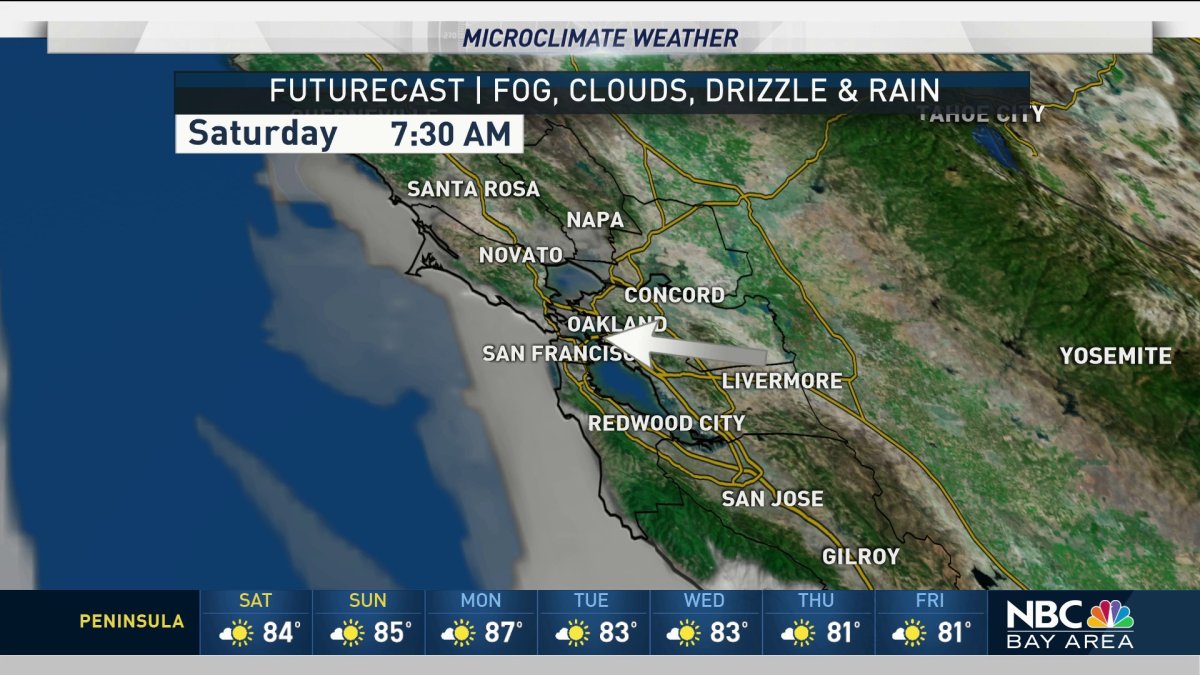 Jeff’s Forecast: Isolated Weekend Heat – NBC Bay Area