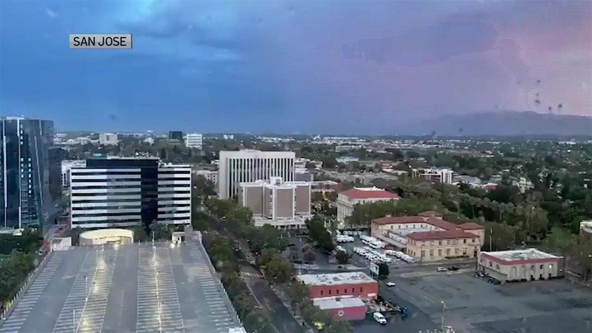 TimeLapse San Jose During the Storm NBC Bay Area