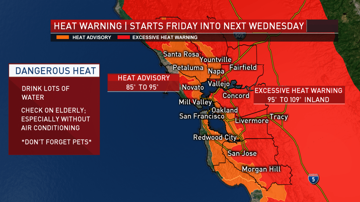 Heat Wave Triple Digit Temperatures Expected NBC Bay Area