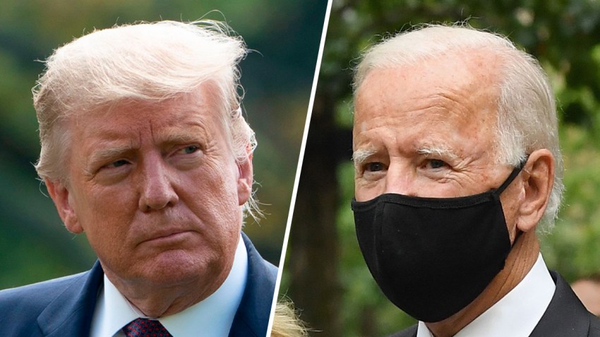 US President Donald Trump (left) and Democratic Presidential Candidate Joe Biden (right).