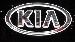 A file photo of a Kia logo.