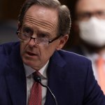 U.S. Sen. Pat Toomey (R-PA) speaks during a confirmation hearing before Senate Committee on Banking, Housing, and Urban Affairs May 5, 2020 at Dirksen Senate Office Building on Capitol Hill in Washington, DC.