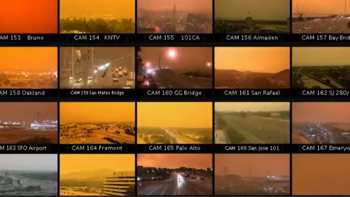 WATCH Weather Cameras Show Eerie, Orange Skies Across Bay Area NBC
