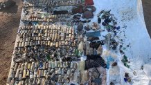 Trash removed from Lake Tahoe.