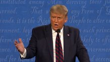 Donald Trump on debate stage