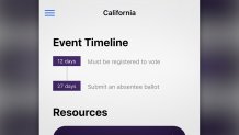"Event timeline: 12 days - Must be registered to vote. 27 days - Submit an absentee ballot