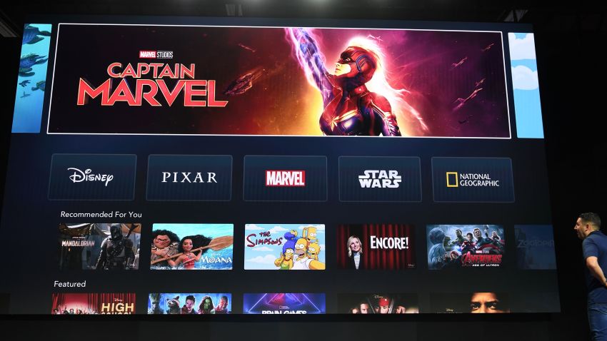 Disney+ interface displaying viewing options