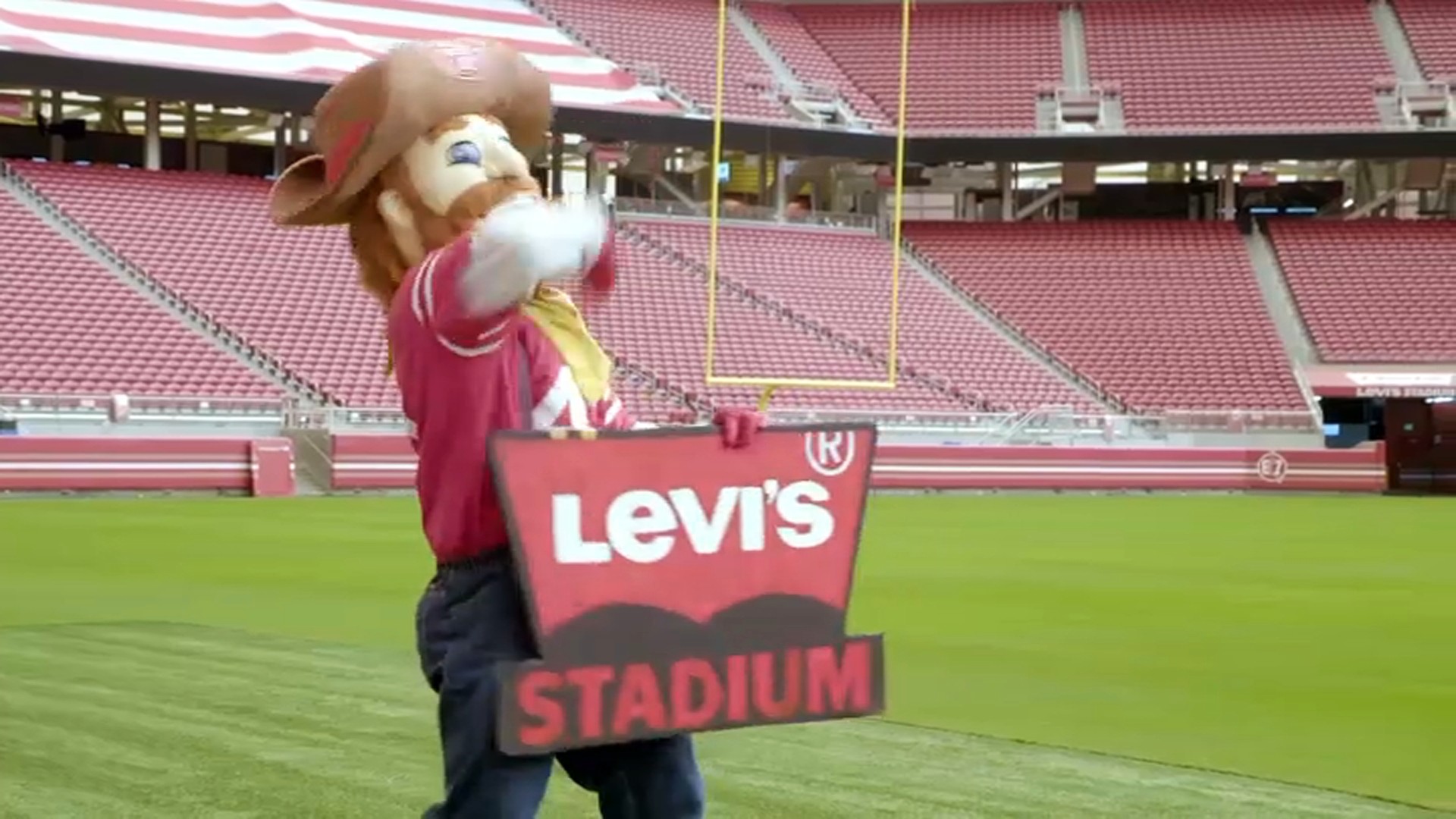 49ers mascot Sourdough Sam tells all about performing at Levi's Stadium  without fans