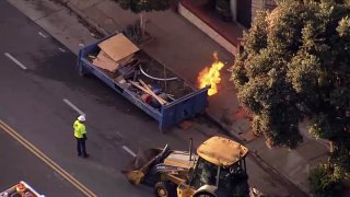 A gas leak and fire in San Francisco.