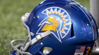File image of a San Jose State Spartans helmet.