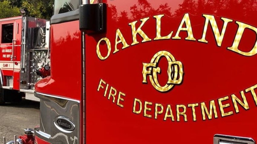 Oakland Fire Department engine.