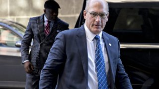 John Stankey, senior executive vice president of AT&T Inc. merger integration planning, arrives to federal court in Washington, D.C., U.S., on Monday, April 30, 2018.