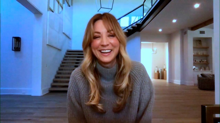 THE TONIGHT SHOW STARRING JIMMY FALLON -- Episode 1350A -- Pictured in this screengrab: Actress Kaley Cuoco during an interview on November 9, 2020 --