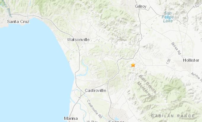 Earthquake gilroy california