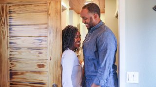 Life in a tiny home can be cramped, but Kothney-Issa and Marek Bush love the lifestyle.