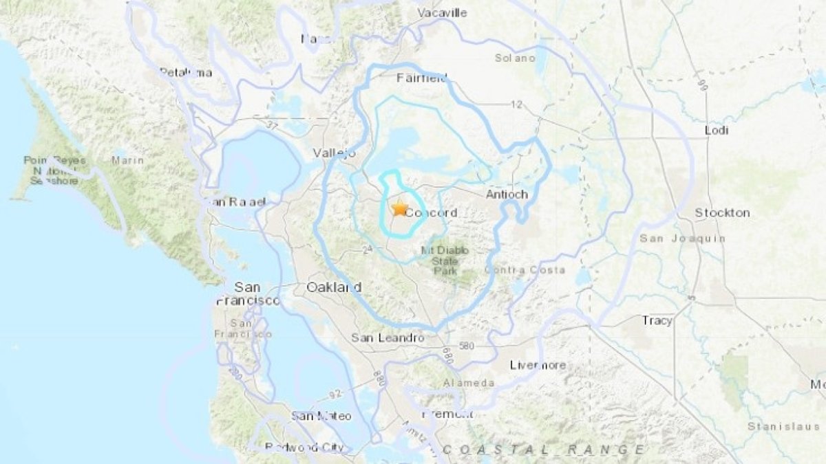 3.8 Magnitude Earthquake in Concord Felt Across Bay Area