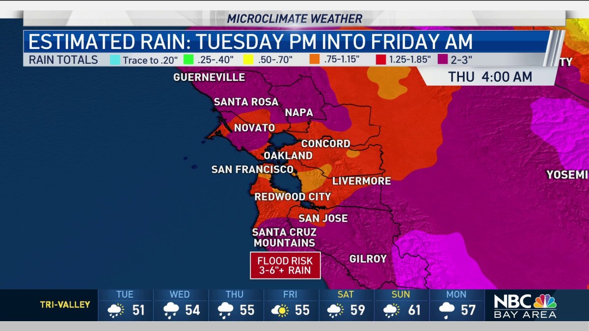 Jeff’s Forecast: Cold, Wind & Heavier Rain Ahead – NBC Bay Area