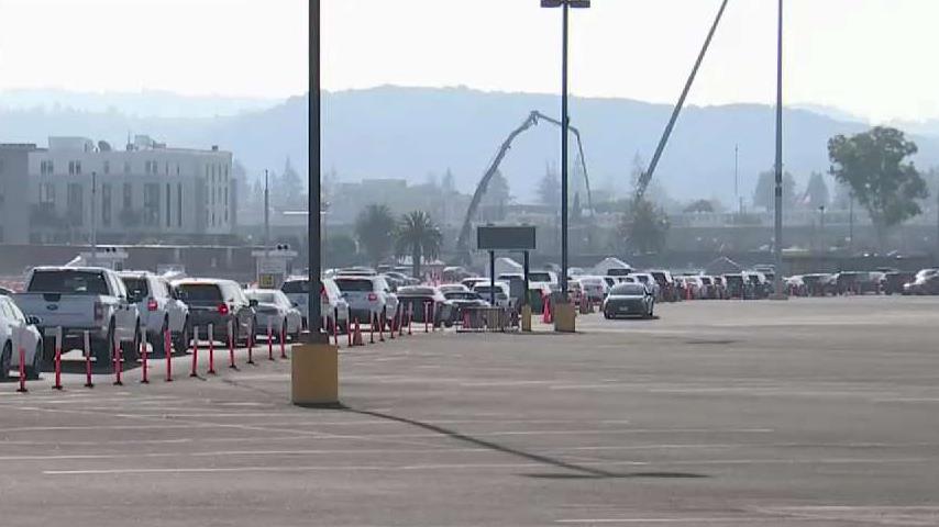 Drive Thru Covid 19 Vaccination Clinic Opens In San Mateo County Nbc Bay Area