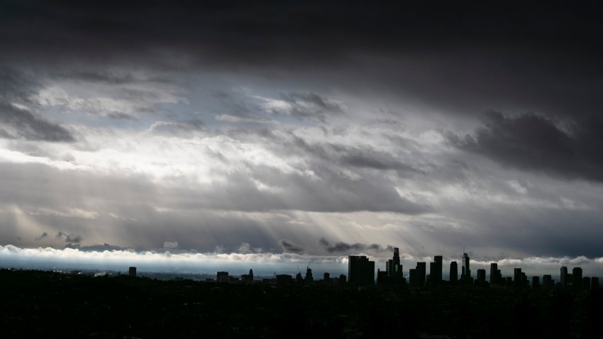 Clouds over Los Angeles.